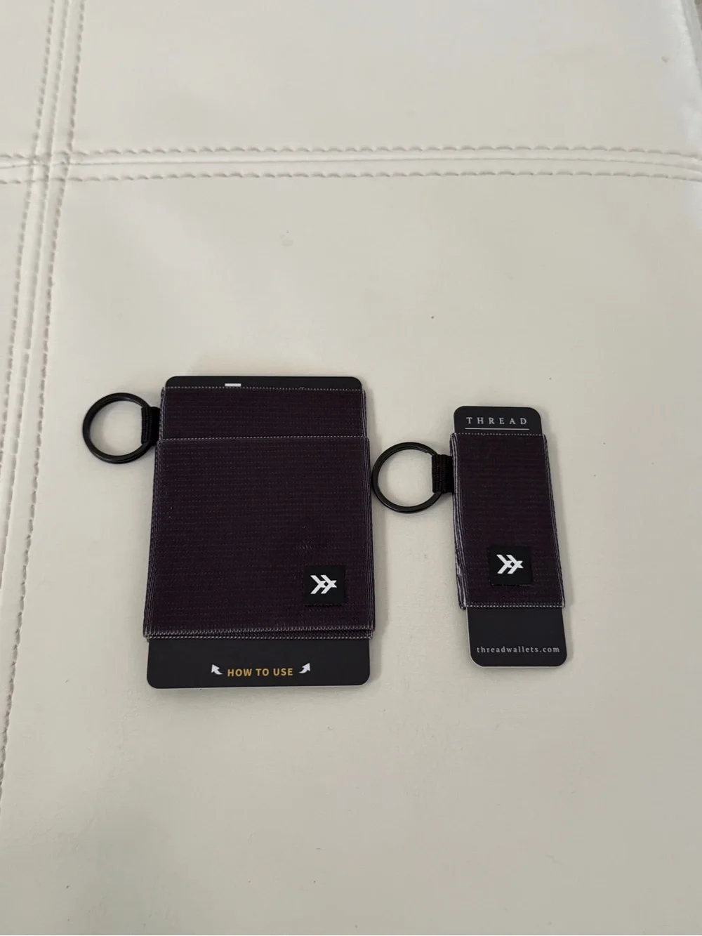 NWT Thread Wallet Elastic Slim Key & Card Holder & Chapstick Holder Set